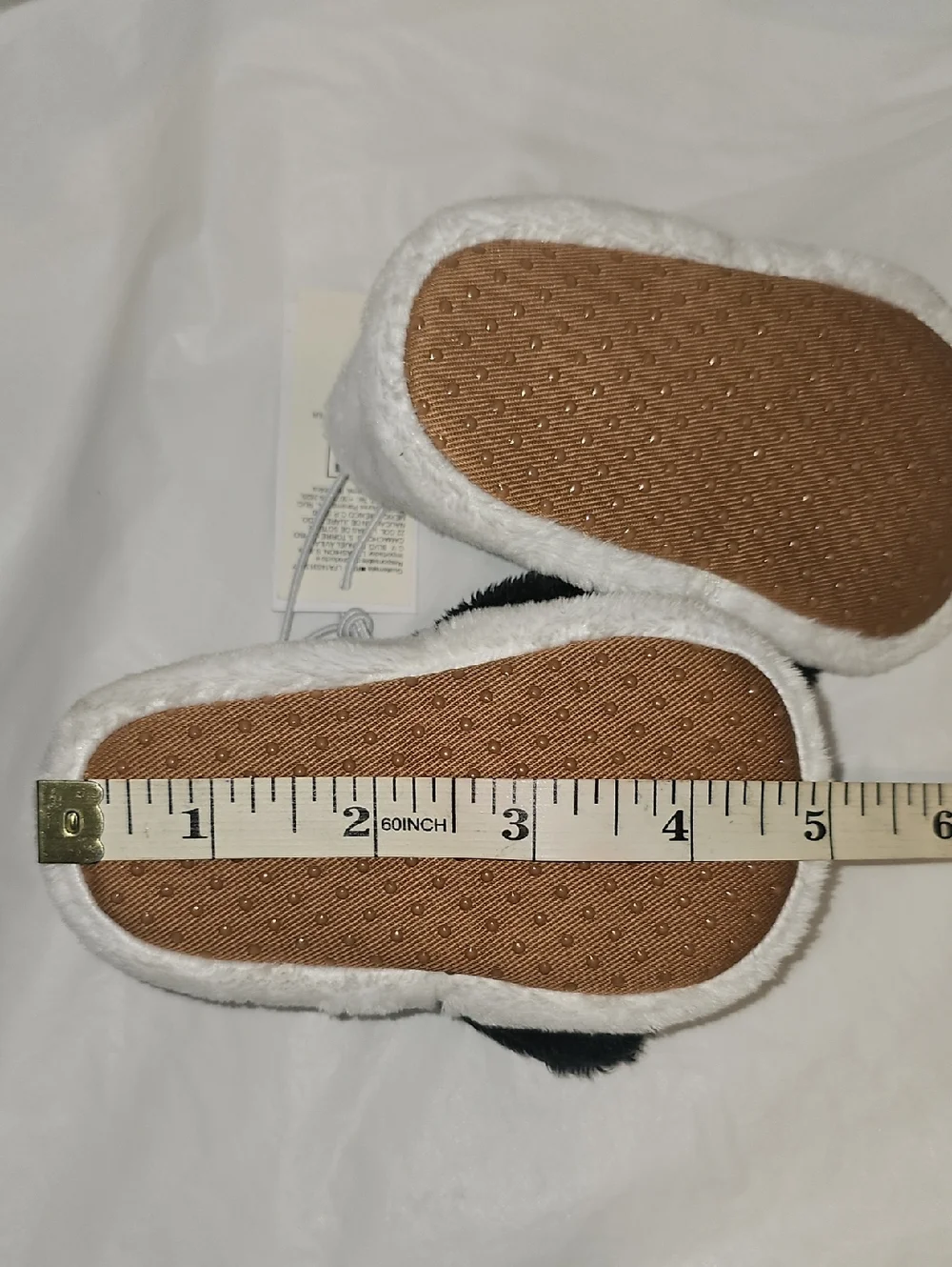 Old Navy Dog Slippers for Baby 6-12 Months White, Black New